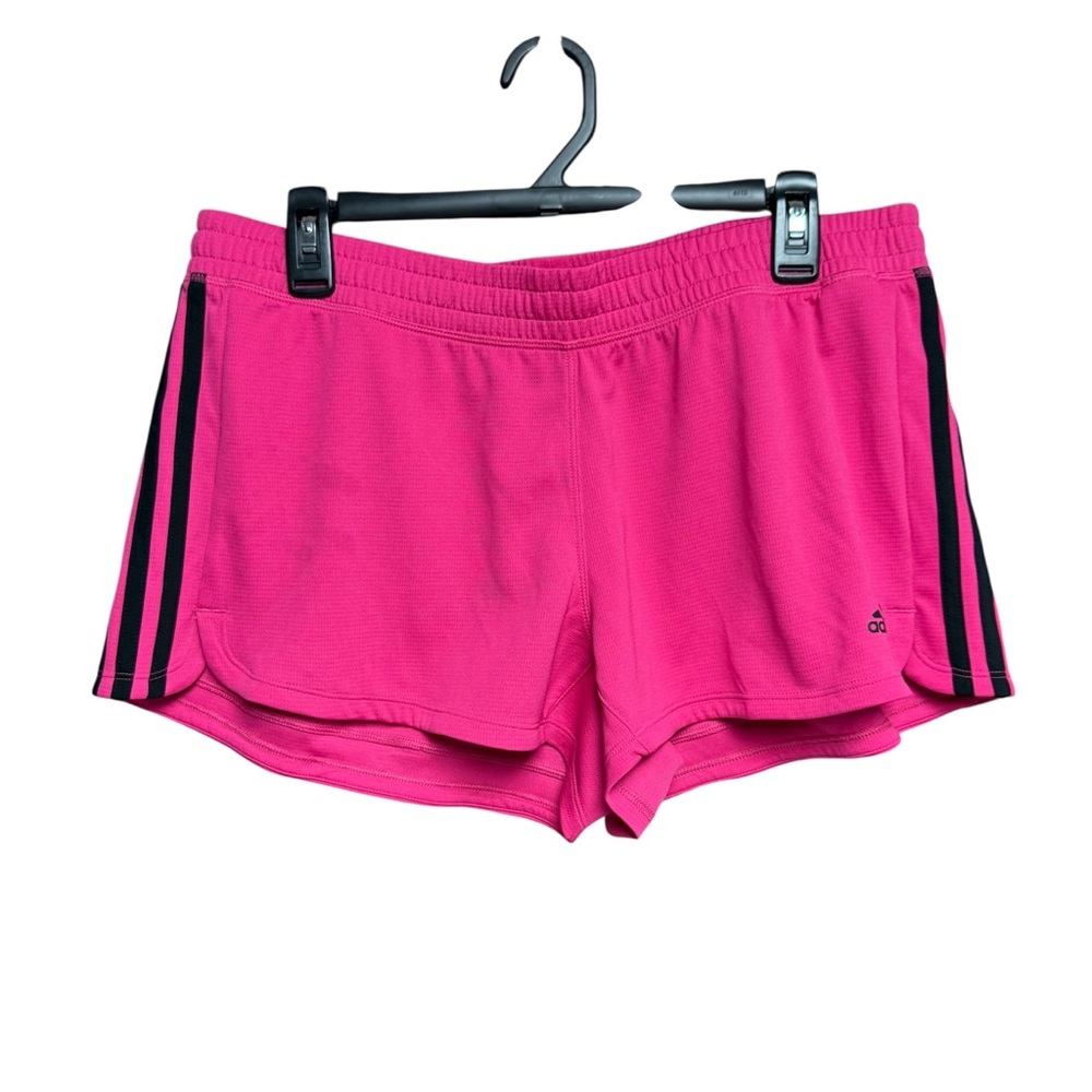 Adidas size large Pink Women's Athletic Shorts 100% polyester